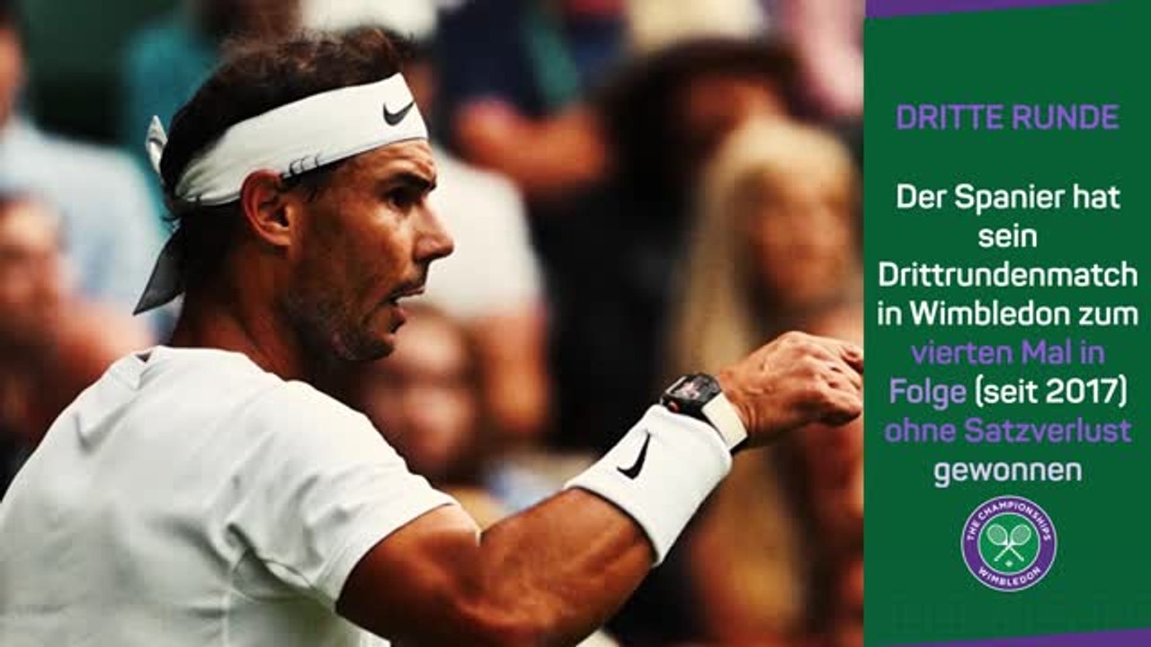 Nadal rast ins Achtelfinale von Wimbledon