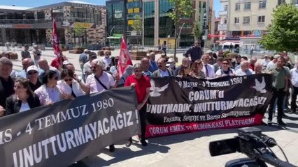 "Çorum olayları"nın 42. yılında, hayatını kaybedenler anıldı