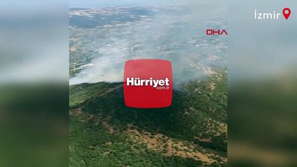 İzmir’de iki orman yangını: Alevlere müdahale sürüyor