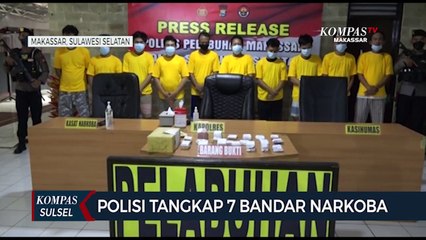 Tujuh Bandar Narkoba Ditangkap Saat Operasi Antik Di Gelar Satuan Narkoba Polres Pelabuhan