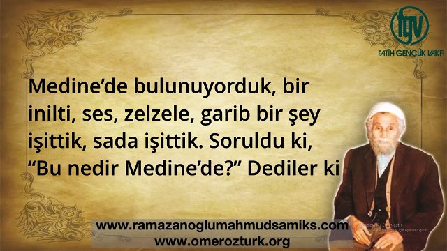 Hz. Mahmud Sami Ramazanoğlu (k.s.)'un Kendi Sesinden Abdurrahman b. Avf (r.a.) ve Cömertliği Sohbeti