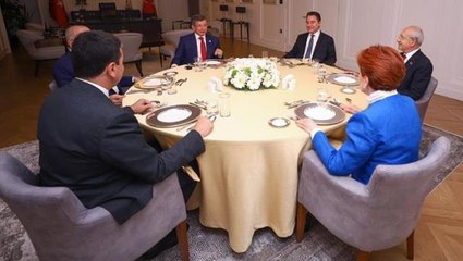 6'lı masa beşinci kez toplandı! Liderlerin ortak açıklamasında adayla ilgili bir kritere vurgu yapıldı