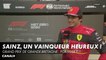 La joie de Carlos Sainz après sa première victoire - Grand Prix de Grande-Bretagne - F1