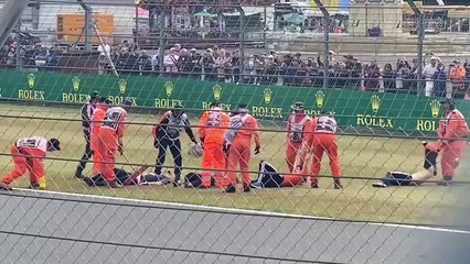 F1 Britain 2022 Race Protestors Track During Red Flag Amateur