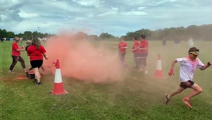 Enjoying the Hartlepool Colour Fun Run 2022