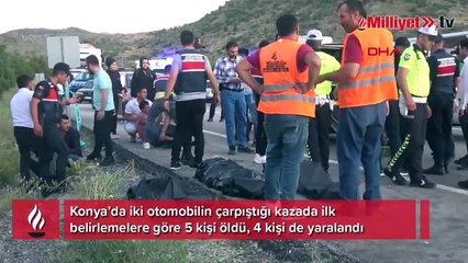Konya'da feci kaza! Çok sayıda ölü ve yaralı var