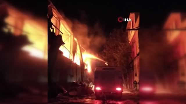 Son dakika haberleri: Geri dönüşüm tesisinde yangın