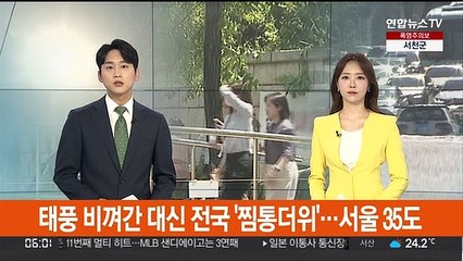 Video herunterladen: 태풍 비껴간 대신 전국 '찜통더위'…서울 35도