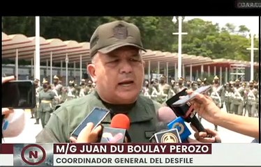 FANB realiza práctica del desfile en conmemoración por los 211 años de la Independencia de Venezuela