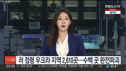 "러 점령 우크라 지역 2,610곳…수백 곳 완전파괴"