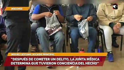 “Después de cometer un delito, la junta médica determina que tuvieron conciencia del hecho”