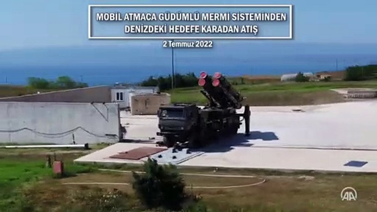 Milli güdümlü mermi Atmaca ilk kez mobil güdümlü mermi sistemiyle test edildi