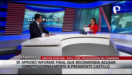 Ventura sobre Castillo: "Frente a estos indicios lo que correspondería es una moción de vacancia"
