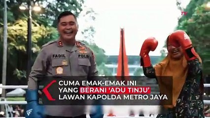 Adu Tinju Lawan Kapolda Metro Jaya, Cuma Emak-Emak Ini yang Berani!