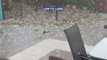 Orages: les images des gros grêlons qui ont frappé la Loire et la Haute-Loire