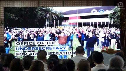 Turnover rites: Vice President Sara Duterte visits the Department of Education