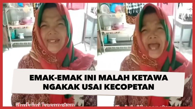 Emak-emak Ini Malah Ketawa Ngakak Usai Kecopetan, Publik: Copetnya Pasti Syok
