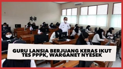 Guru Lansia Berjuang Keras Ikut Tes PPPK, Warganet Nyesek: Pegang Mouse Saja Mungkin Gemetaran