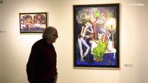 El Premio Nobel de la Paz argentino Pérez Esquivel expone su vida a través del arte