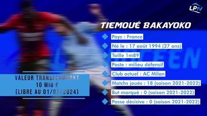 Mercato OM : fiche transfert Tiemoué Bakayoko