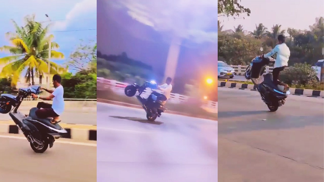 ವ್ಹೀಲಿಂಗ್ ಹುಚ್ಚಾಟ ಹೇಗಿದೆ ನೋಡಿ: ಟ್ರಾಫಿಕ್ ಪೊಲೀಸ್ರೇ ಇನ್ನೂ ಏನ್ ಮಾಡ್ತಿದ್ದೀರಾ? | *Karnataka | OneIndia