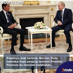 Alasan Kenapa Putin Pakai Meja Kecil saat Bertemu Jokowi