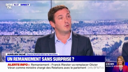 Aurélien Taché (Nupes) sur le remaniement: "Emmanuel Macron nous avait annoncé le gouvernement du Conseil national de la résistance, on a la ferme des semi-célébrités"