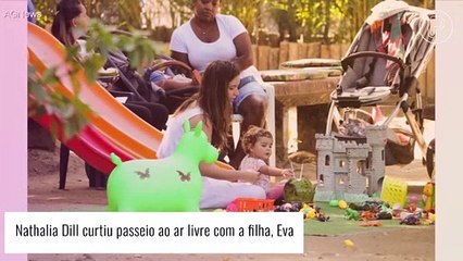 Filha de Nathalia Dill cresceu! Eva esbanja fofura em passeio com a mãe e tamanho impressiona