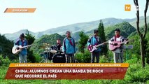 China: alumnos crean una banda de rock que recorre el país