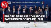 Samsung y Posco realizarán inversiones millonarias en México: Ebrard