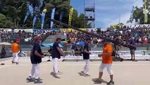 La première demi-finale du Mondial La Marseillaise à pétanque vient de se terminer