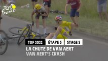 Chute de Van Aert / Van Aert Crash - Étape 5 / Stage 5 - #TDF2022