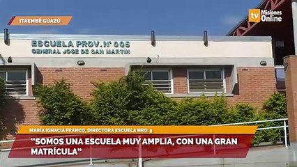 “Somos una escuela muy amplia, con una gran matrícula”