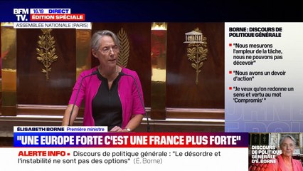 "On vote, on vote, on vote !": les députés de l'opposition chahutent Élisabeth Borne pendant son discours de politique général
