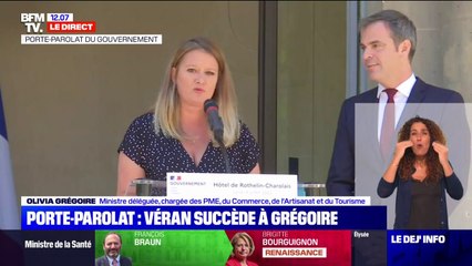 Olivia Grégoire: "Il y a forcément un peu de frustration de quitter un ministère dans lequel on commence à prendre ses marques"