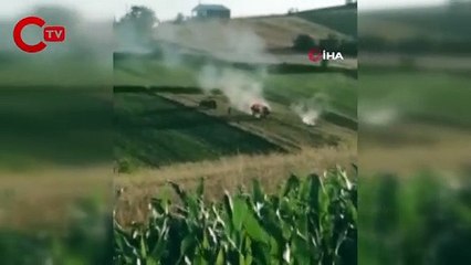 Tarlasındaki çöpleri yakmak isteyince olanlar oldu