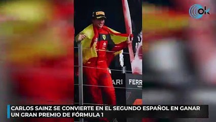 Carlos Sainz se convierte en el segundo español en ganar un Gran Premio de Fórmula 1