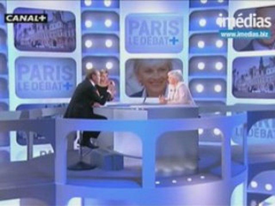 Débat Bertrand Delanoë / Françoise de Panafieu - Canal +