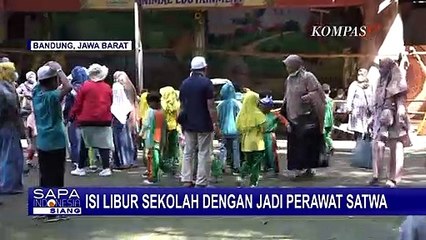 Sekelompok Siswa di Bandung Manfaatkan Libur Sekolah Jadi Perawat Satwa
