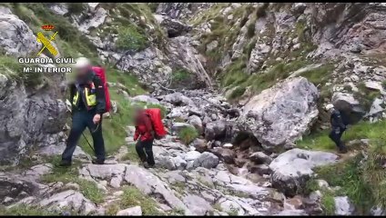 Rescate de un montañero en el Canal de la Jerrera