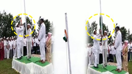 ಕಾಂಗ್ರೆಸ್ ಧ್ವಜ ಹಾರಿಸಲಾಗದೆ ಪರದಾಡಿದ ಕೆಪಿಸಿಸಿ ಕಾರ್ಯಾಧ್ಯಕ್ಷ ದೃವನಾರಾಯಣ್ | OneIndia Kannada
