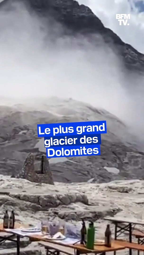 Les images de l'effondrement du glacier qui a fait au moins 6 morts dans  les Alpes italiennes - Vidéo Dailymotion