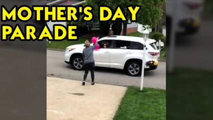 SomeGoodNews when all 5 kids and 11 grandkids show up for a quarantine Mothers Day Red heartRed heart