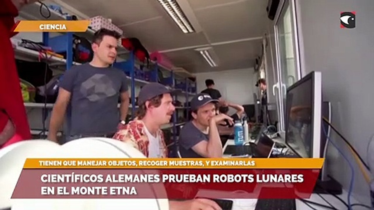 Científicos alemanes prueban robots lunares en el Monte Etna