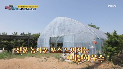 전문 농사꾼 느낌 물씬~! 모자가 관리하는 엄청난 크기의 비닐하우스 공개!