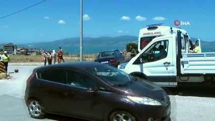 Bandırma'da trafik kazası sonrası arbede