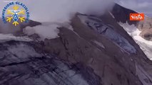 Marmolada, le immagini del ghiacciaio dal drone il giorno prima della valanga
