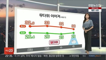 [생활날씨] 내일도 폭염 속 소나기…밤새 곳곳 열대야