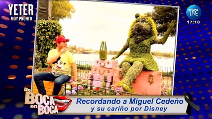 Miguel Cedeño cumplió su sueño de conocer Disney
