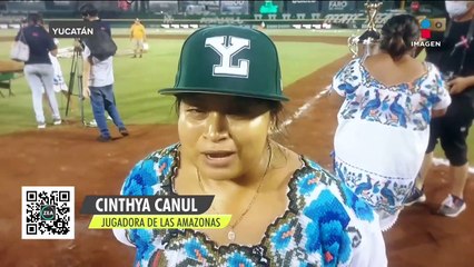 Realizan el primer juego femenil de softbol en el estadio Kukulcán